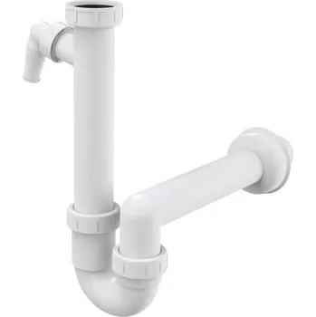 ALCADRAIN Sifon dřezový trubkový Alca A81 DN 40 s přípojkou a převlečnou matic