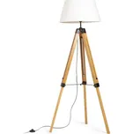 RENDL ALVIS/AMBITUS 46 stojanová lampa lampa bílá bambus/černá 230V E27 15W R14500