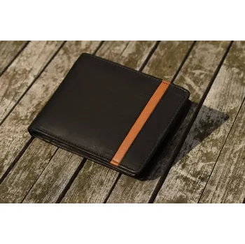 Peněženka Kubát Kůže Pánská kožená malá peněženka KUBÁT | černá | 7409412 Černá