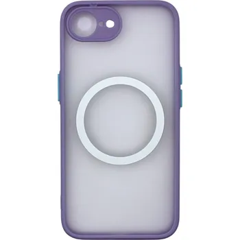 MagSafe silikonový kryt pro iPhone 16E - Fialový