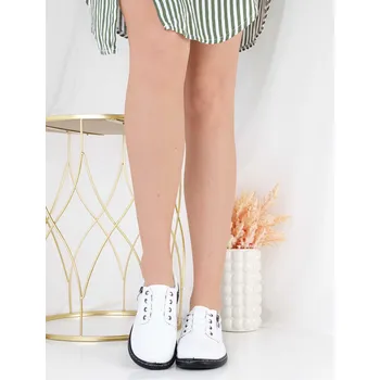 Dámské polobotky Ctogo GOGO Bílé polobotky CC2386-2WH Velikost: 40