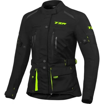 Moto bunda TXR Visper dámská bunda černá/fluo žlutá, M