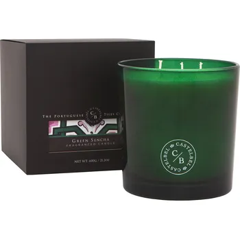 Svíčka CASTELBEL Tiles Green Sencha Vonná svíčka se třemi knoty, 600 g