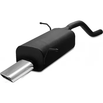 Zadní díl výfuku ULTER SPORT Sportovní výfuk FORD Fiesta VII 2008-2014, 1x koncovka oválná 145×75mm Vyberte motor: 1.4 16V 68 / 71kW HATCHBACK