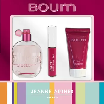 Kosmetická sada Jeanne Arthes Boum for her Dárková sada, 3 ks
