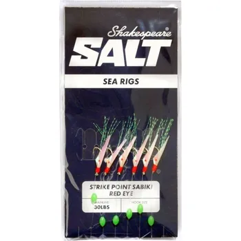 Umělá nástraha Shakespeare Mořský návazec Strike Point Sabiki Red Eye 8 6ks