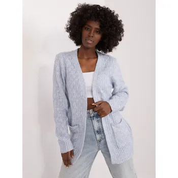 Dámský svetr Stylový kardigan v jasně modré TW-
