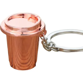 Coffea kelímek na kávu růžový přívěsek na klíče