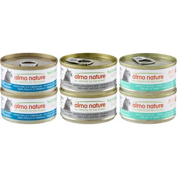 Krmivo pro kočku 24x70g Almo Nature HFC Natural -Mix tuňák 3 druhy