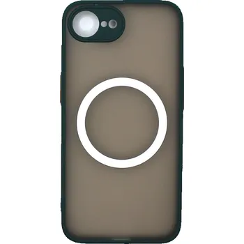 MagSafe silikonový kryt pro iPhone 16E - Tmavě zelený