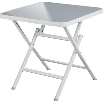 Zahradní stůl LIVARNO home Hliníkový skládací stůl Houston, bílá