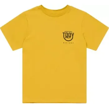 Oblečení a móda Troy Lee Designs Dámské triko Troy Lee Designs s krátkým rukávem Smiley Golden velikost L