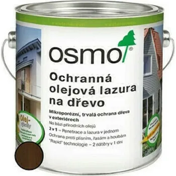 barva a nátěr na dřevo AU-MEX Lazura olejová ochranná Osmo 727 palisandr 0,75 l