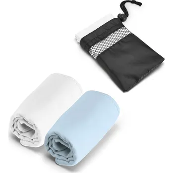 Ručník TRAVIS. Sportovní ručník z mikrovlákna s 190T pouzdrem (210 g/m²) 3 bez potisku bez potisku