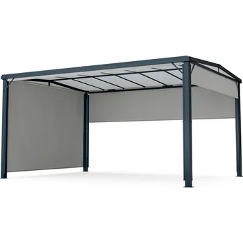 Blumfeldt Pantheon Cortina Solid Sky Pergola 3 x 4 m