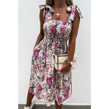 Dámské šaty Květované šaty Millie kremove Velikost: UNI