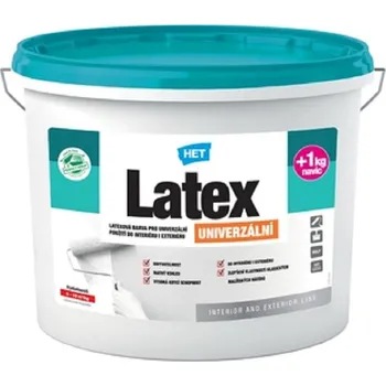 barva na zeď Barva latexová HET Latex univerzální bílý 5+1 kg