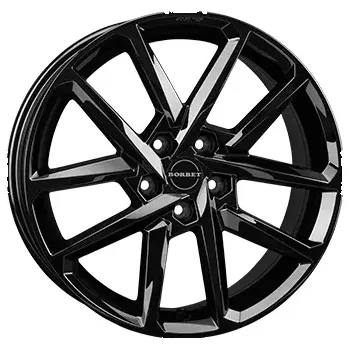 Alu kolo Alu kola BORBET N, 16x6.5 4x100 ET43, černá lesklá