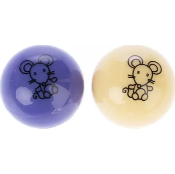 Hračka pro kočku TIAKI LED míčky pro kočky 4 cm Modrá/Žlutá