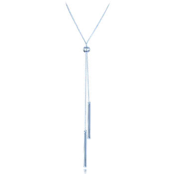 Souprava šperků MINET Stříbrný náhrdelník se stahovacím zapínáním JMAS0296SN70