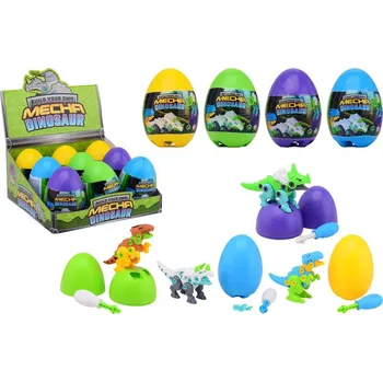 Figurka Vajíčko s překvapením - stavebnice mechanického dinosaura