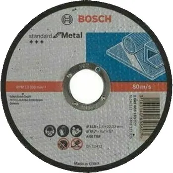 Řezný kotouč Bosch Standard for Metal Kotouč řezný (115×1,6mm)