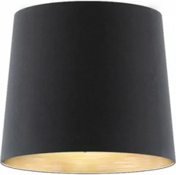 Stojací lampa RENDL CONNY 35/30 stojanové stínidlo Polycotton černá/bílé PVC max. 23W R14535