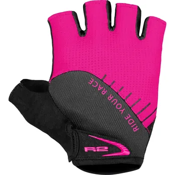 Cyklistické rukavice R2 HOPPY 2022 - růžová Velikost: 10Y