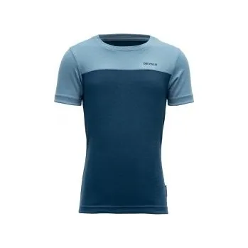 Devold NORANG KID dětské triko s krátkým rukávem Flood/Moon