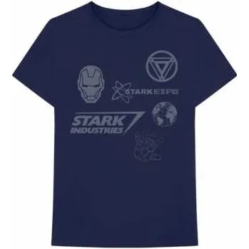 Pánské oblečení Merch Marvel Comics: Tričko Iron Man Stark Expo L