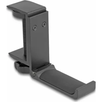 Sluchátka DeLOCK Kopfhörerhalterung verstellbar zur Tischmontage (schwarz)