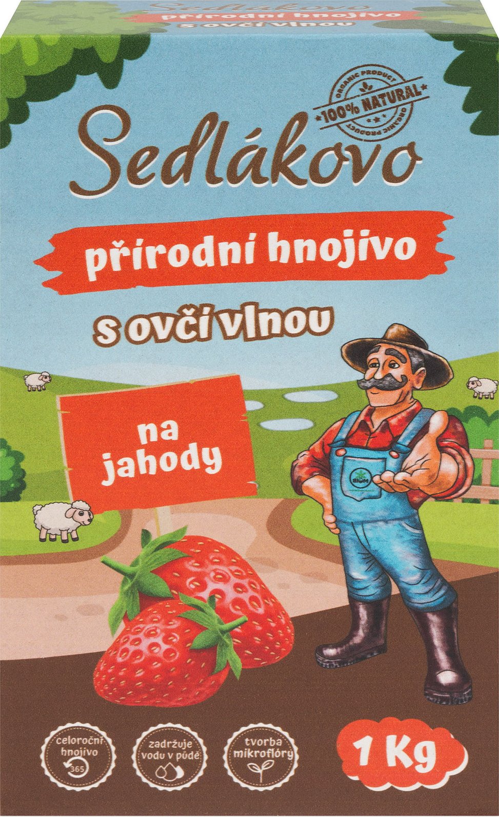 Sedlákovo hnojivo s ovčí vlnou na jahody 1 kg