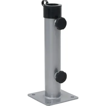 Slunečník Základna pro slunečník pro tyč Ø 38/48 mm stříbrná ocel Stříbrná4003374