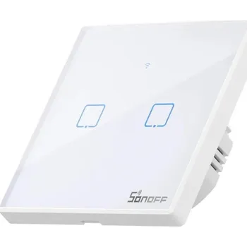 Sonoff Dotykový spínač osvětlení WiFi + RF 433 T2 EU TX (2-kanálový)