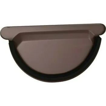 okap Čelo žlabu s těsněním Robust 330 RAL 8017 čokoládově hnědá