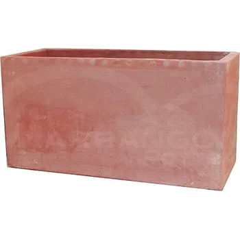 Květináč Terakota - květináč - SIMPLE PLAIN RECTANGLE - Itálie - 40 x 20 x20 V