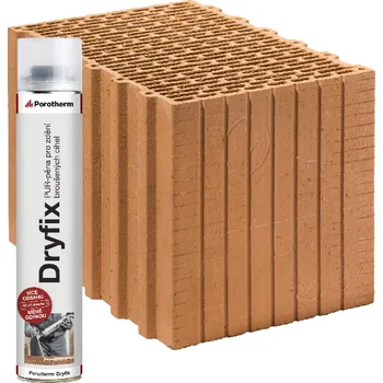 zdivo Cihla Porotherm Profi Dryfix P10 - broušená/380×248×249 mm