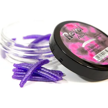 Umělá nástraha Revol Baits nástraha Crane Fly larva 45mm příchuť sýr-česnek, barva fialová perleť 12ks