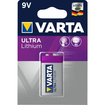 Článková baterie 10x1 Varta Ultra Lithium 9V-Block 6 LR 61 VPE Innenkarton