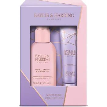 Kosmetická sada Baylis & Harding Jojoba, Vanilla & Almond Oil - dárková mini sada, 2 ks