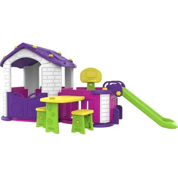 Hra na zahradu Ramiz Velký domek s předsíní 5v1 fialový