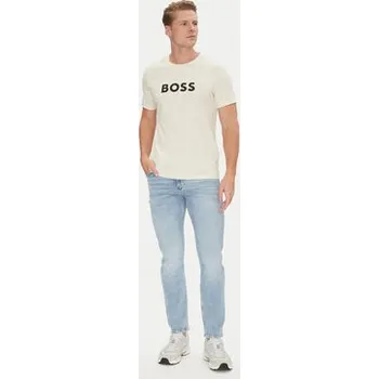 Pánské tričko BOSS T-Shirt 50491706 Bílá Regular Fit XXL