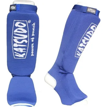 Chránič nohou Katsudo chrániče holení a nártů STRIKE, modré