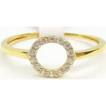 Prsten Klenoty Budín Dámský zlatý prsten se zirkony 585/1,16gr vel. 52 HK1211 (Klenoty Budín Dámský zlatý prsten se zirkony 585/1,16gr vel. 52 HK1211)