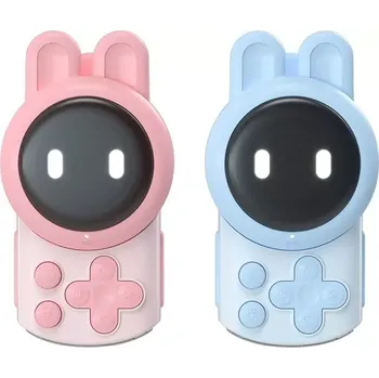 Vysílačka Dětské vysílačky Picocici K47 Zajíček – sada 2 ks (Sada dětských vysílaček Picocici K47 Zajíček - růžový a modrý – 3 km dosah, svítilna, snadné ovládání a zábavný design)