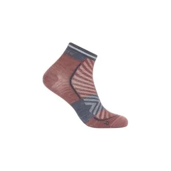 Pánské termo ponožky Icebreaker Mens Merino Run+ Ultralight Mini, Carob/Graphite