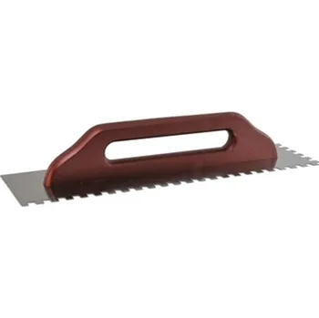 Zednické hladítko Hladítko nerezové zubové 130×480 mm zub 10 mm