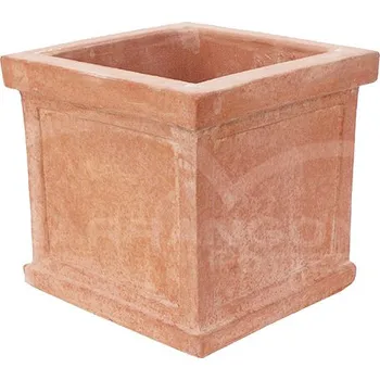 Květináč Terakota - květináč - Plain Square - Itálie - Ø : 38&nbsp;x 38&nbsp;x 36&nbsp;cm výška