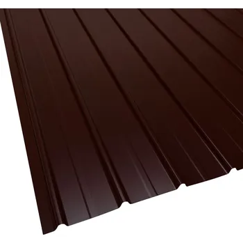 plechová krytina Plech trapézový BRAVO H12+ RAL 8017 hnědá