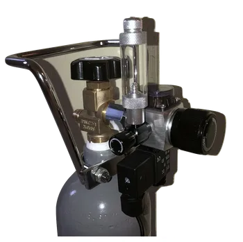 Akvarijní technika CO2 set Akvamex style s regulátorem Strideways s nočním vypínáním, láhev 5 litrů Plná - pouze osobní odběr !!!